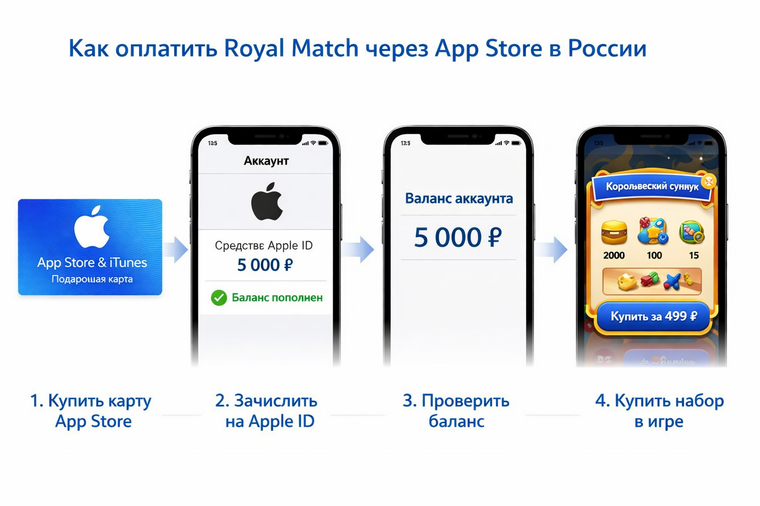 Royal Match: инструкция через App Store