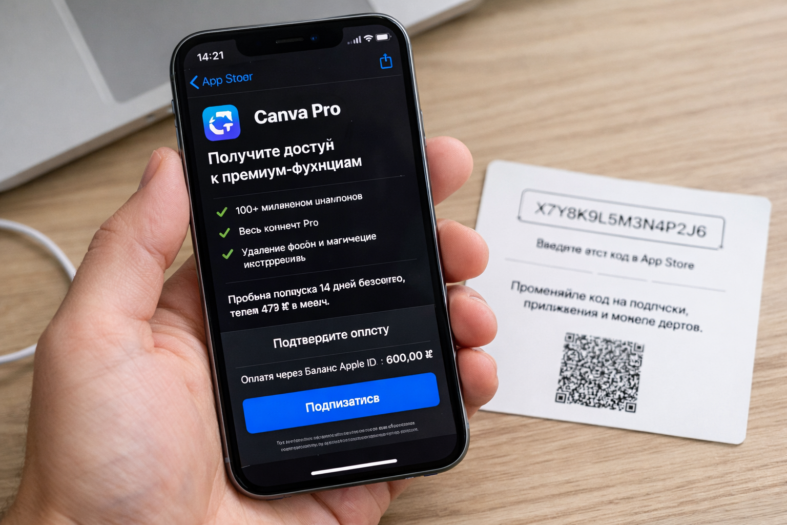 Canva Pro: обложка инструкции App Store