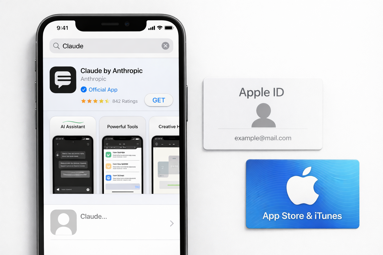 Claude: обложка инструкции App Store