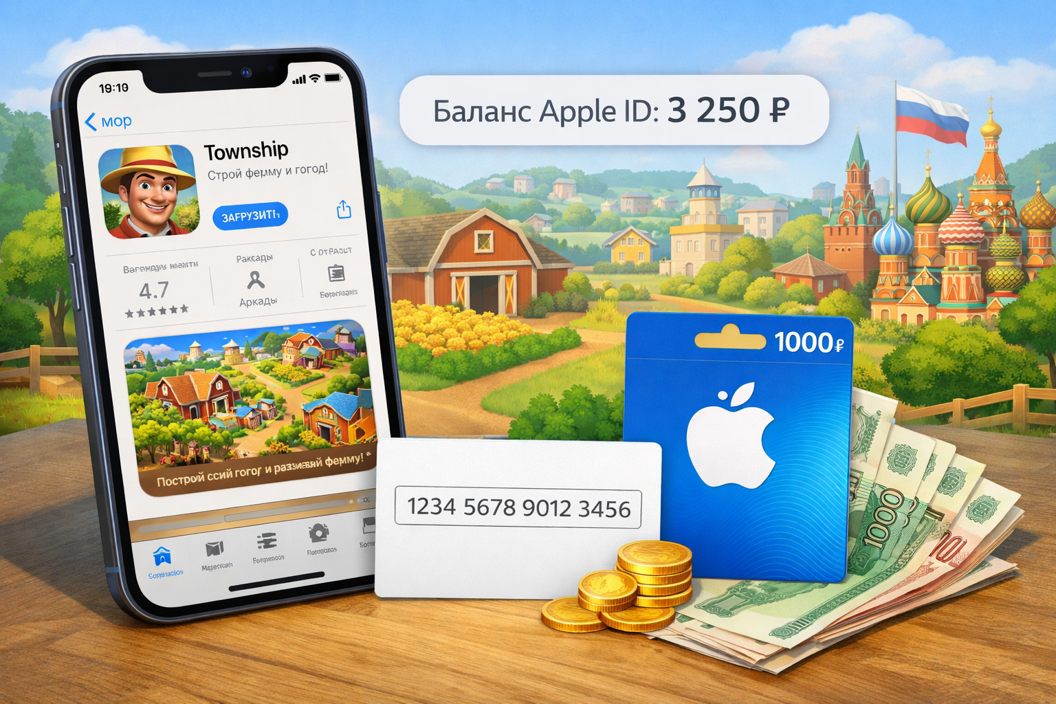 Township: обложка инструкции App Store