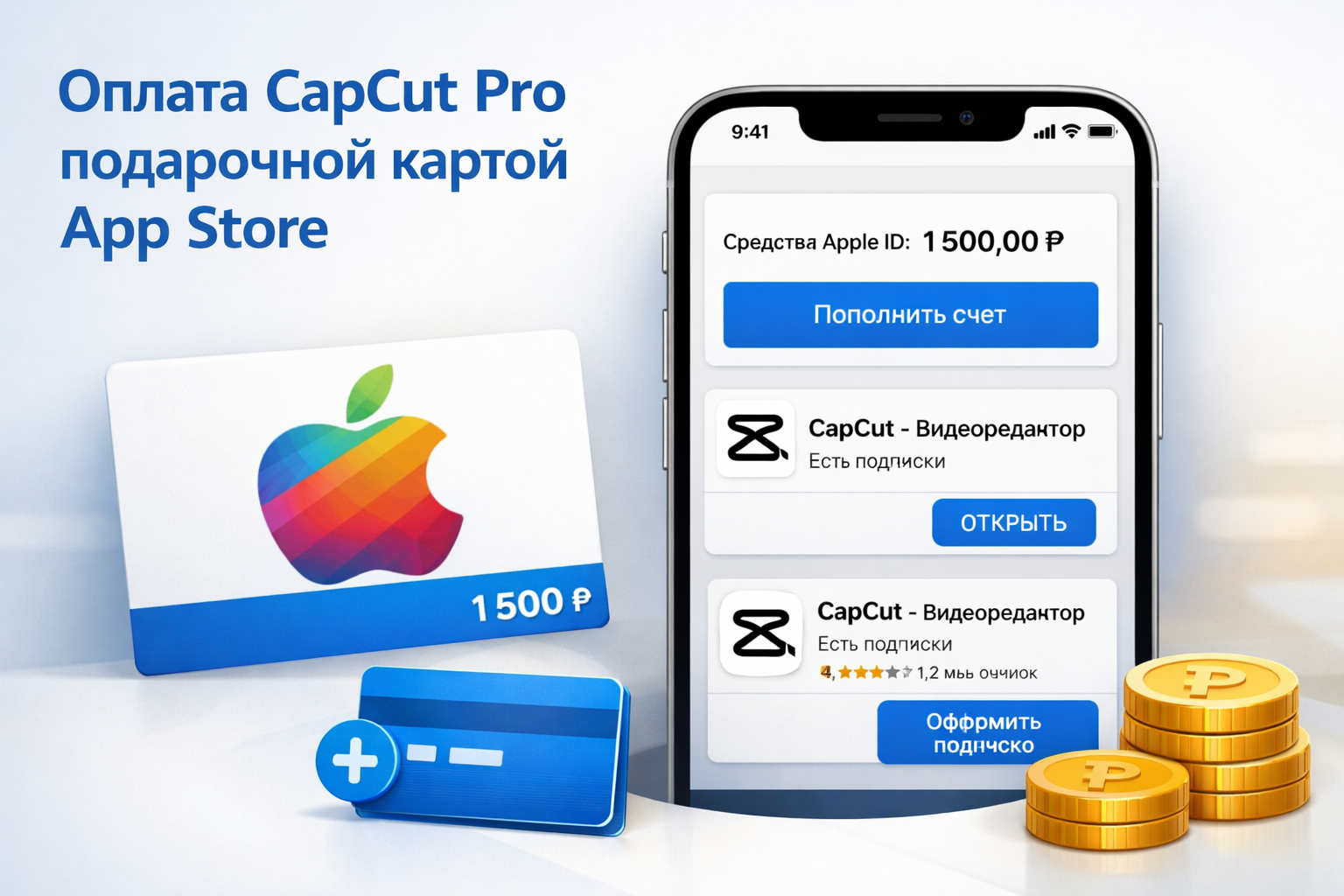 CapCut Pro: обложка инструкции App Store