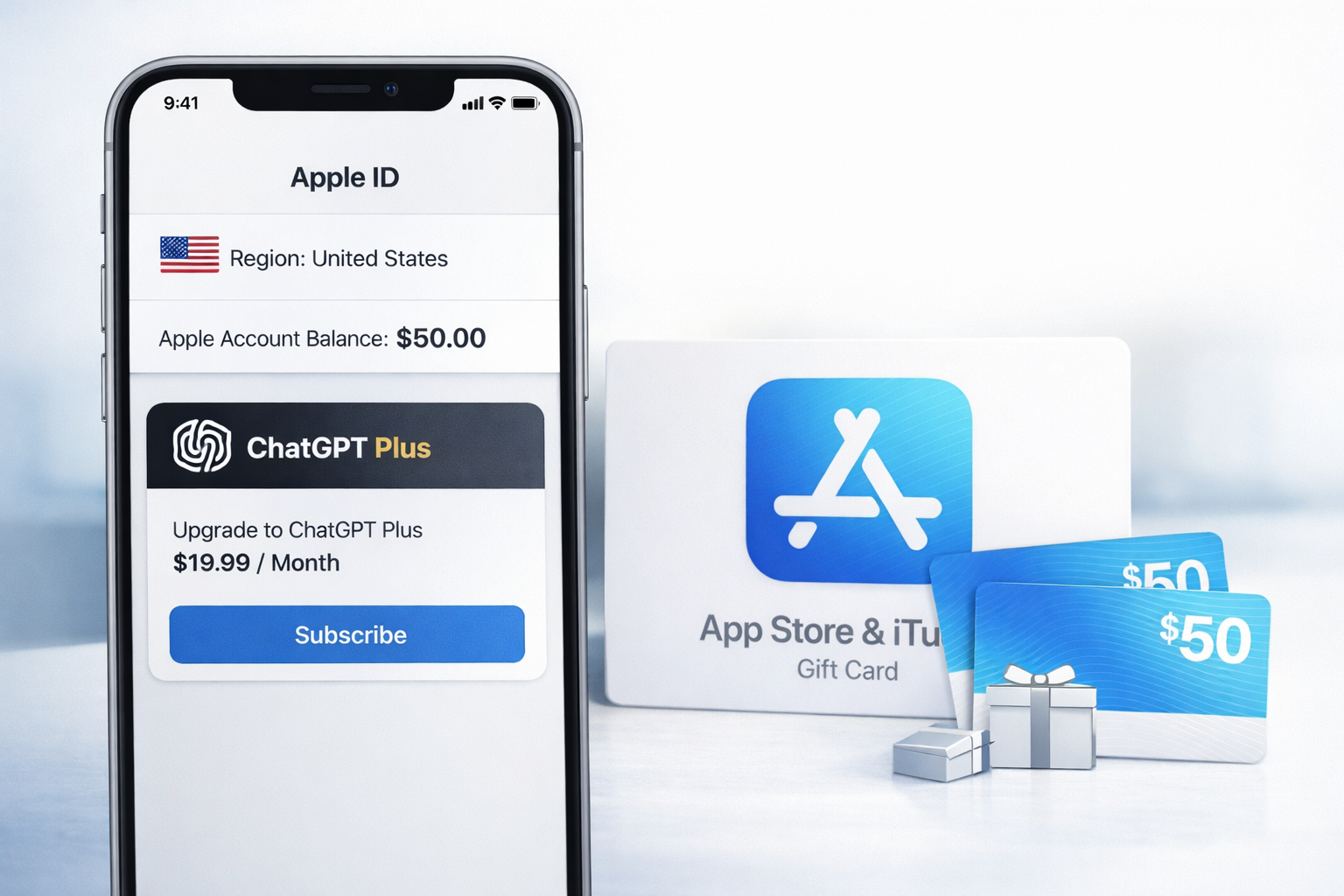 ChatGPT Plus: обложка инструкции App Store