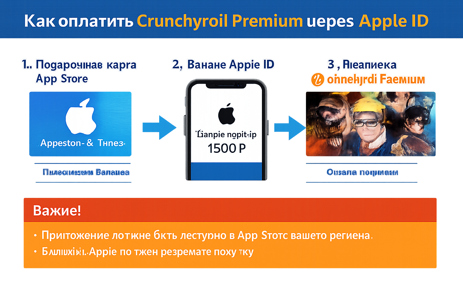 Crunchyroll: инструкция через App Store
