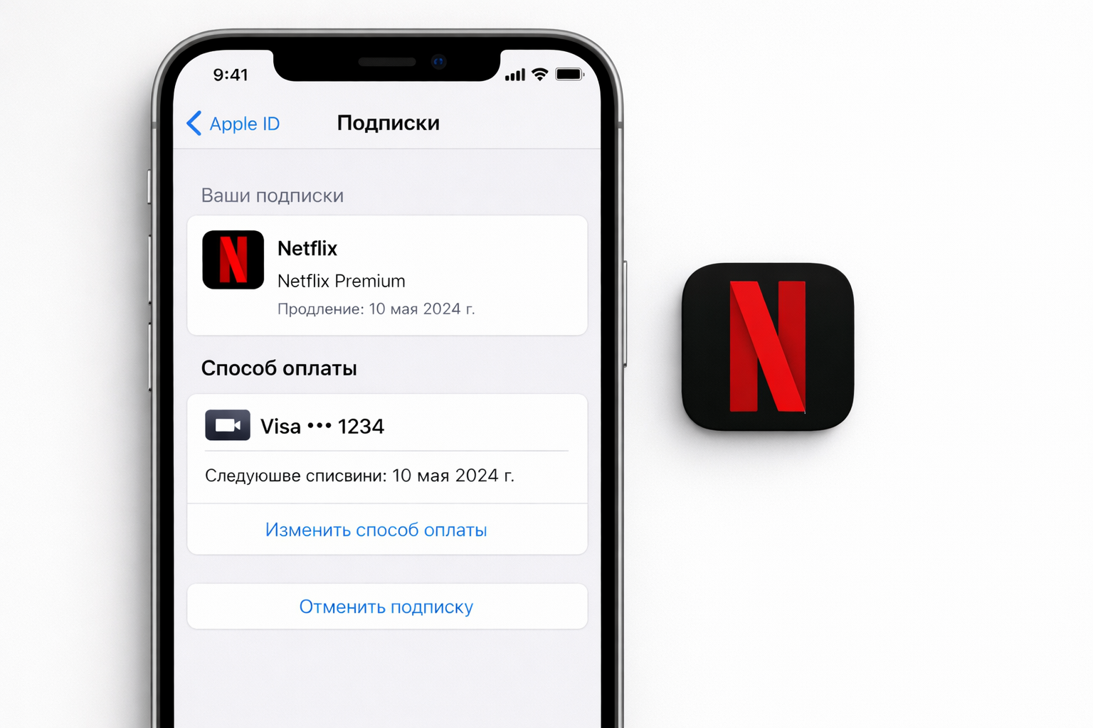 Netflix: инструкция через App Store