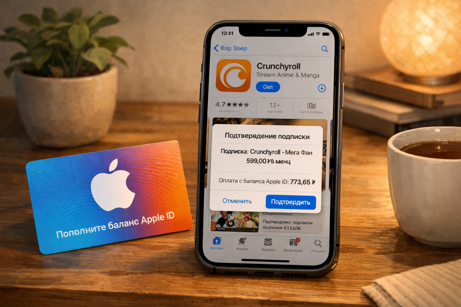 Crunchyroll: обложка инструкции App Store