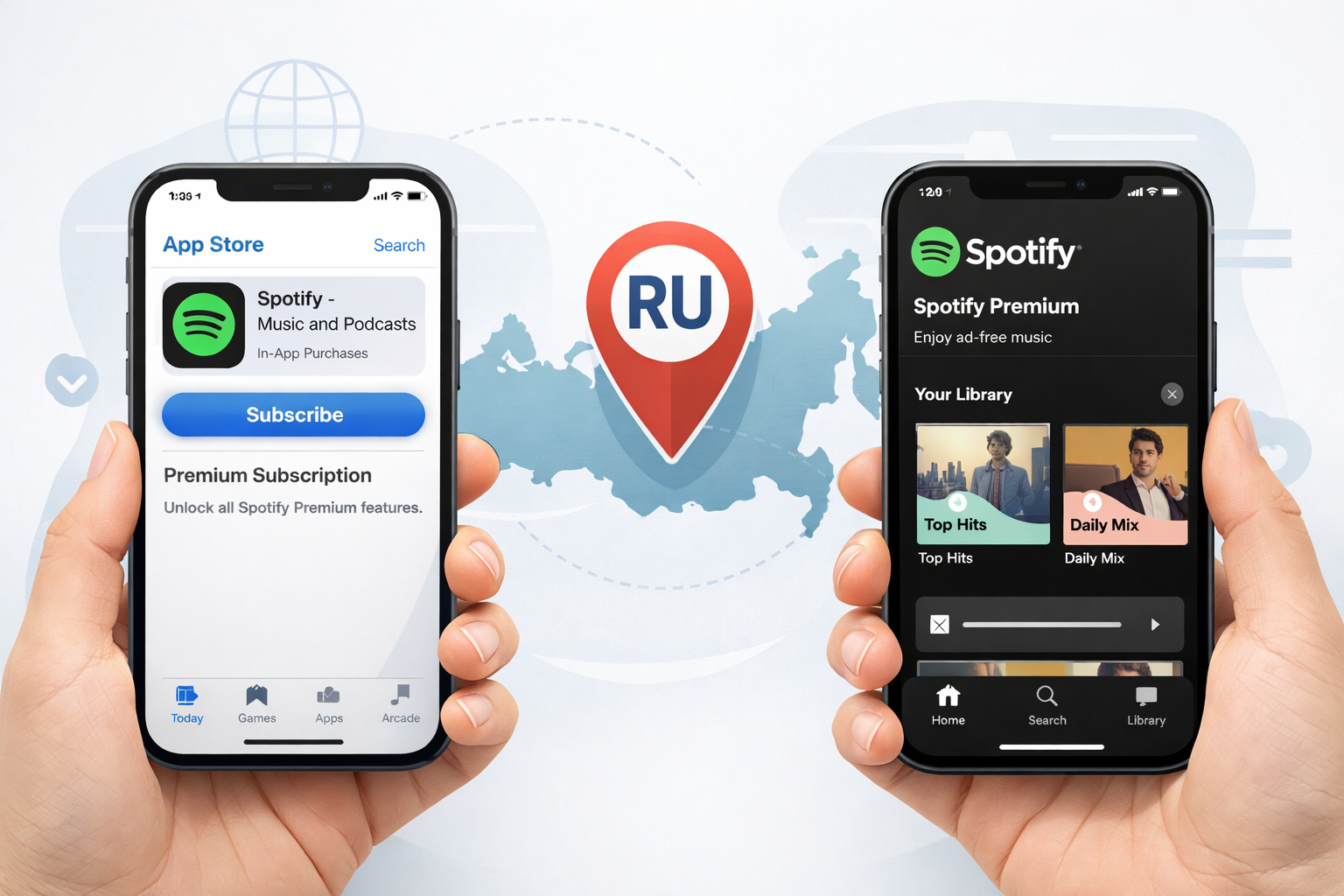 Spotify Premium: обложка инструкции App Store