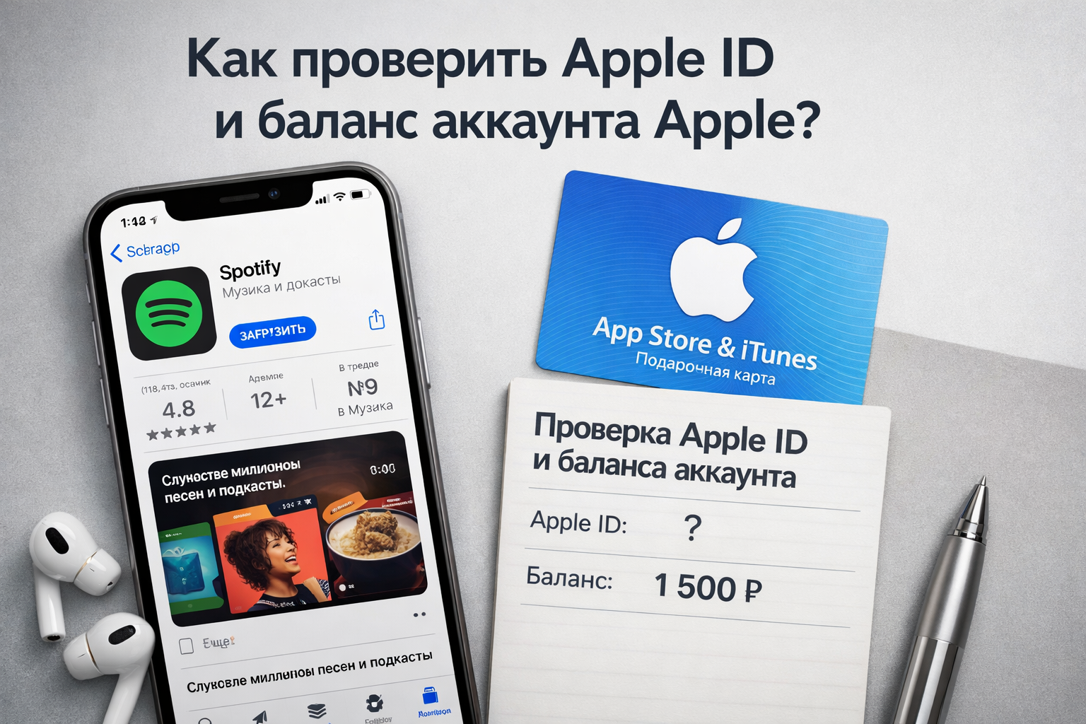 Spotify Premium: обложка инструкции App Store