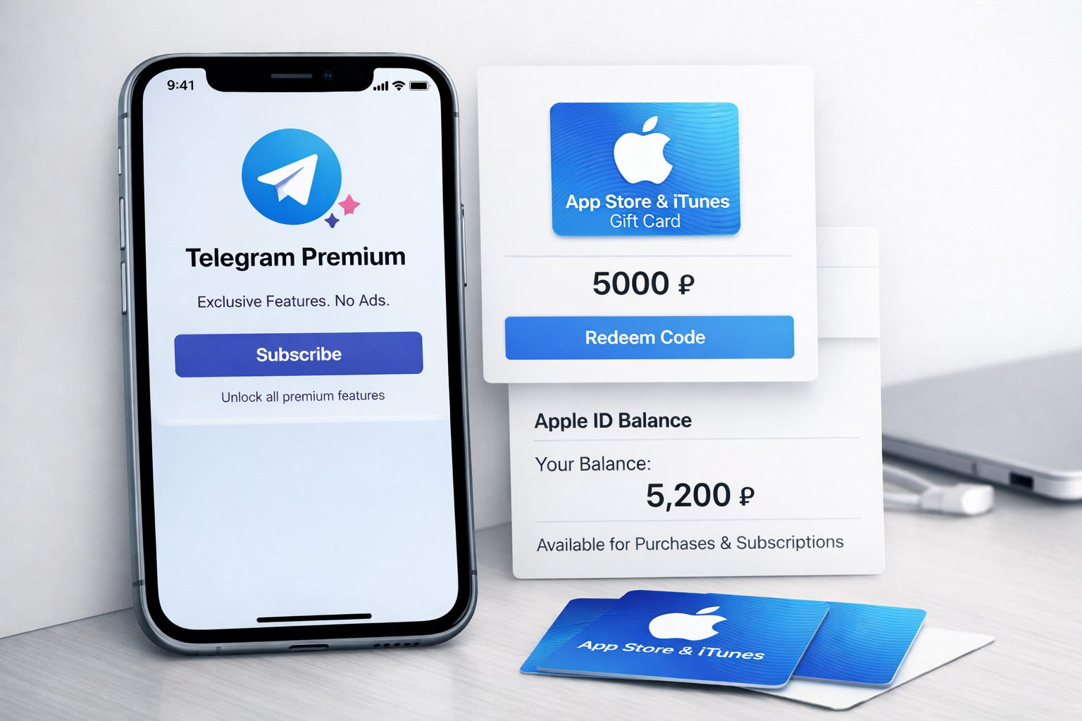 Telegram Premium: обложка инструкции App Store