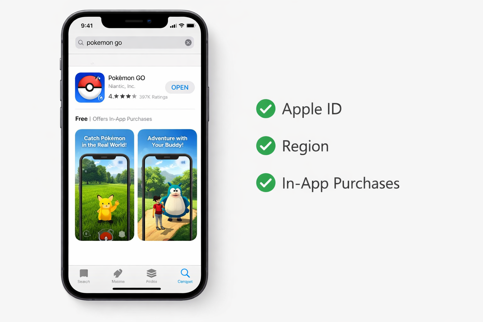 Pokémon GO: инструкция через App Store